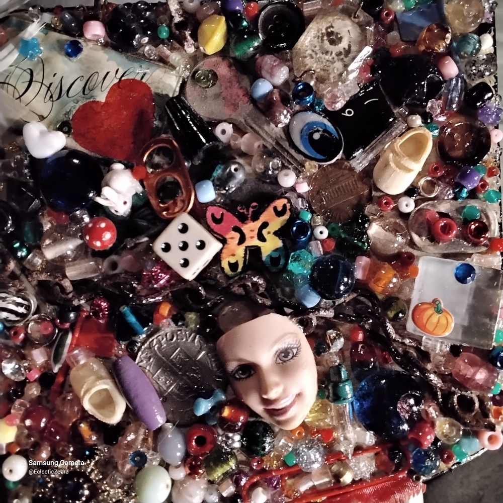 ALTERED ART JEWELRY BOX with 4 drawers - Picture 16 of 16